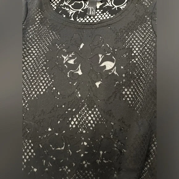 T Collection lace long sleeve top XS - Picture 4 of 4